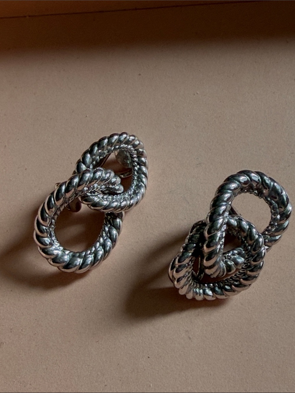 Judith Ripka Rope Twist Knot Sterling Silver Clip-On Earrings